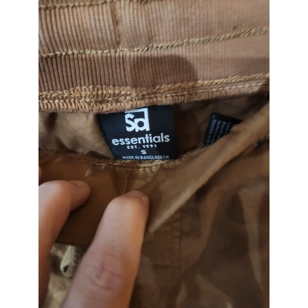 SD Essentials Mens Brown Cargo Shorts